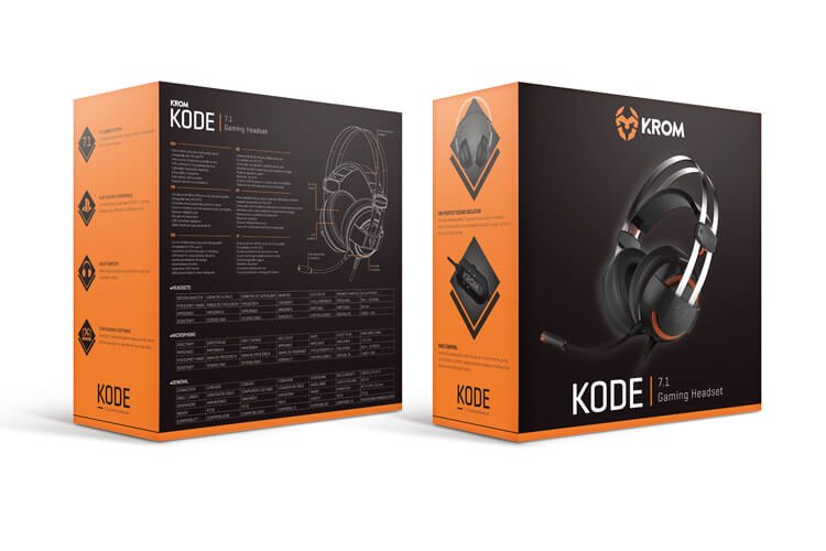 Krom Auricular Gaming Kode 7.1 Virtual