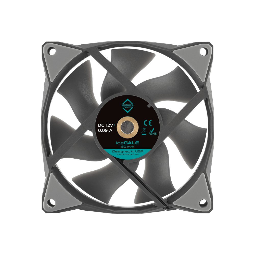 EAN 1230000071017 - Iceberg Thermal IceGALE Carcasa del ordenador Ventilador 8 cm Gris 1 pieza(s) imagen 3