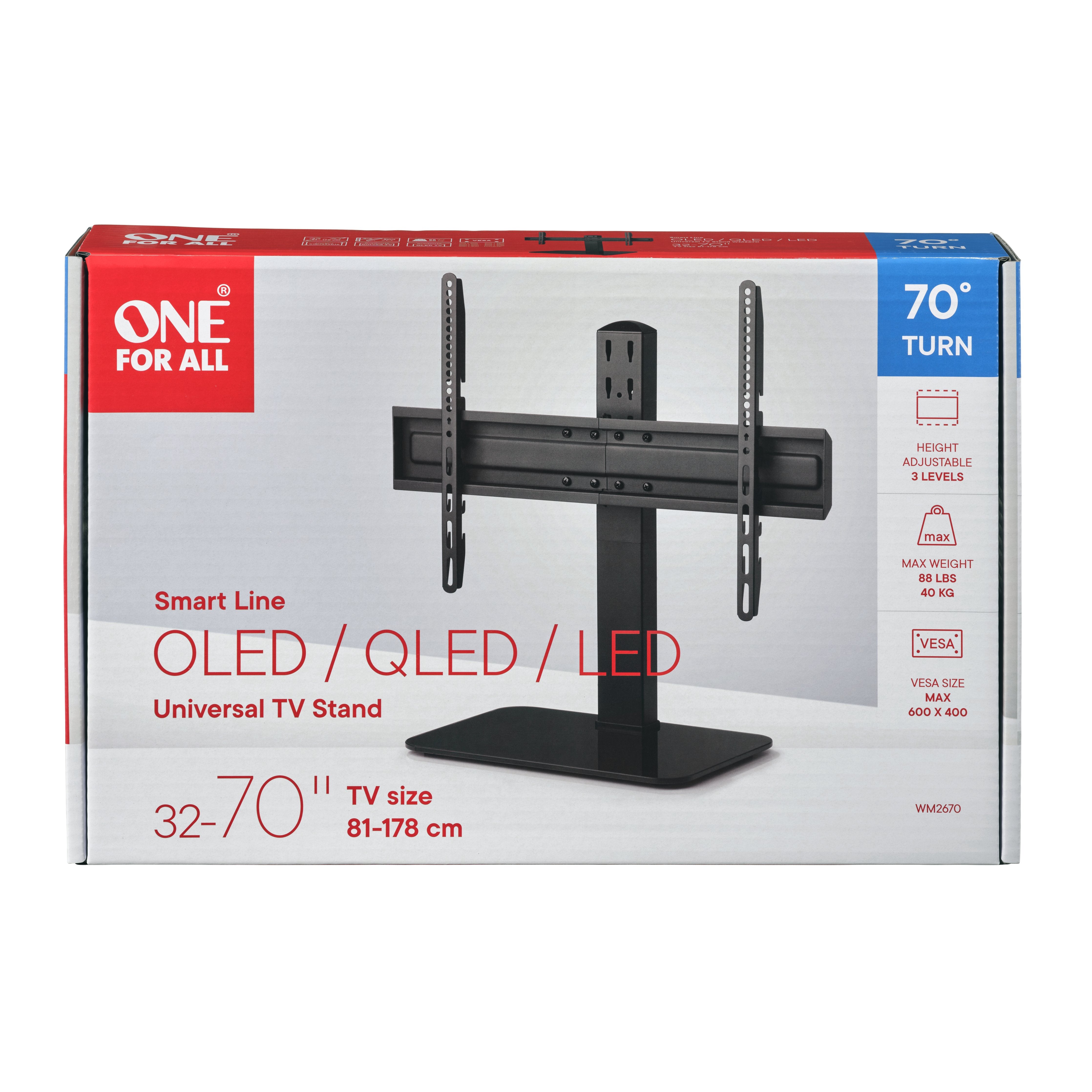 EAN 8716184076527 - One For All Ultra Slim Line WM 2670 177,8 cm (70") Negro imagen 14