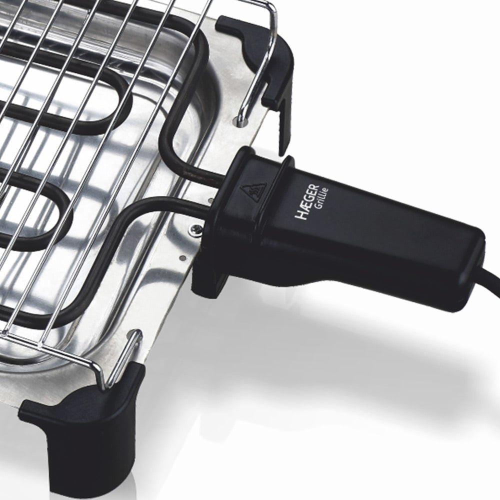Haeger Grillie Parrilla Mesa Eléctrico Acero Inoxidable 2000 W