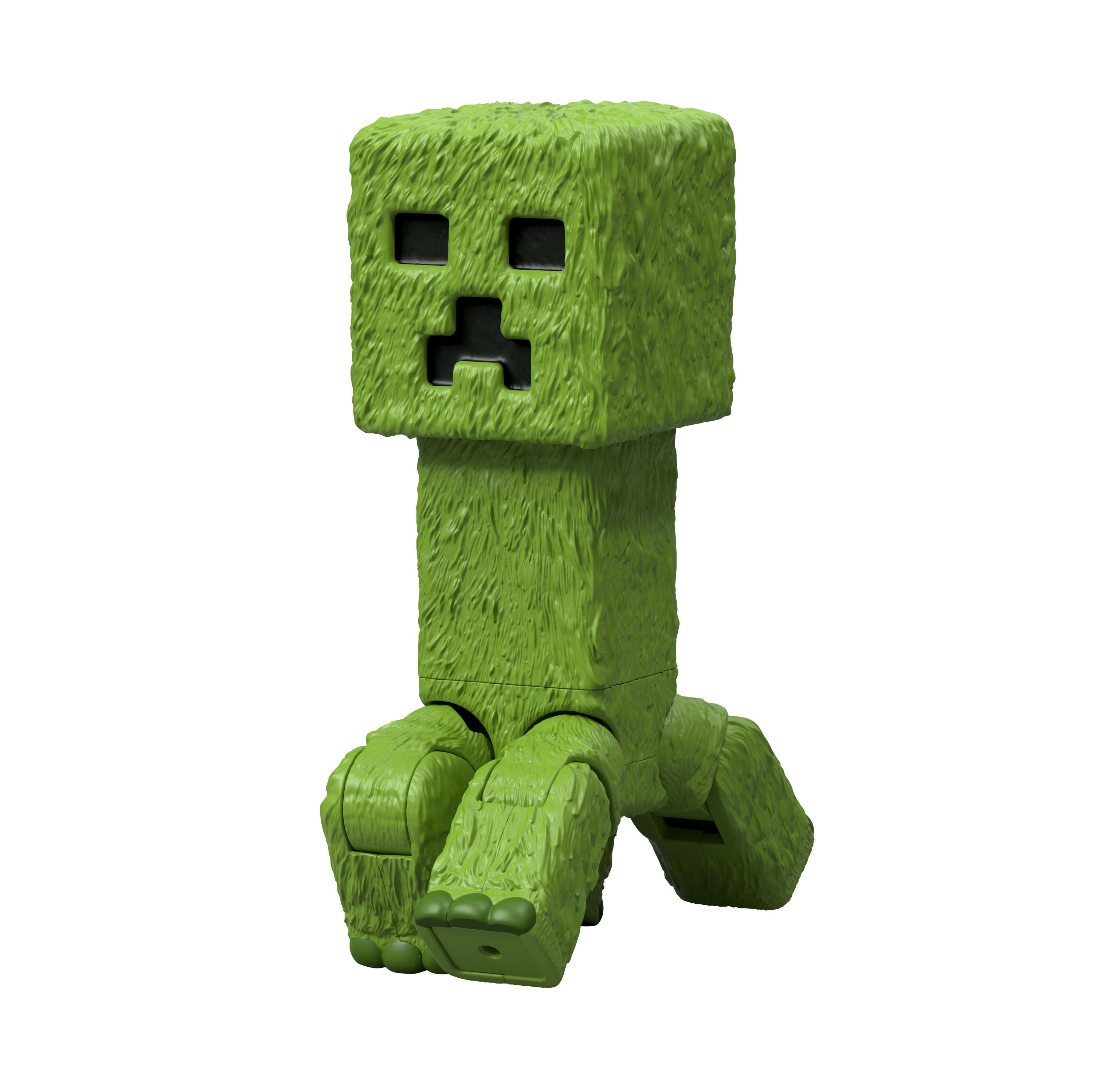 Mattel Minecraft Movie Creeper Action Figura Y Accesorios, Figura De Figura Conjunto De Figura De 10 Cm Jfr58