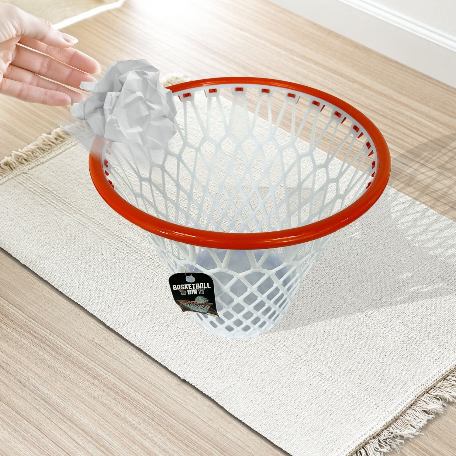 Mad Monkey - Mülleimer In Form Eines Basketballnetzes