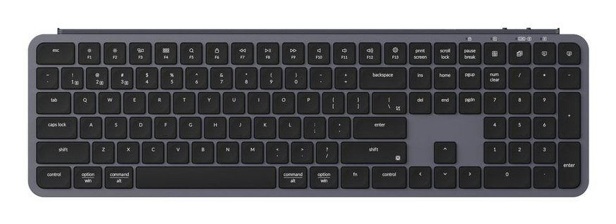 EAN 4895248876557 - Keychron B6P-K1 teclado Hogar / Oficina USB + RF Wireless + Bluetooth Gris imagen 1