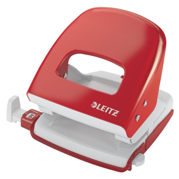 Esselte Leitz Perforadora - 25 Hojas - Metal - Rojo