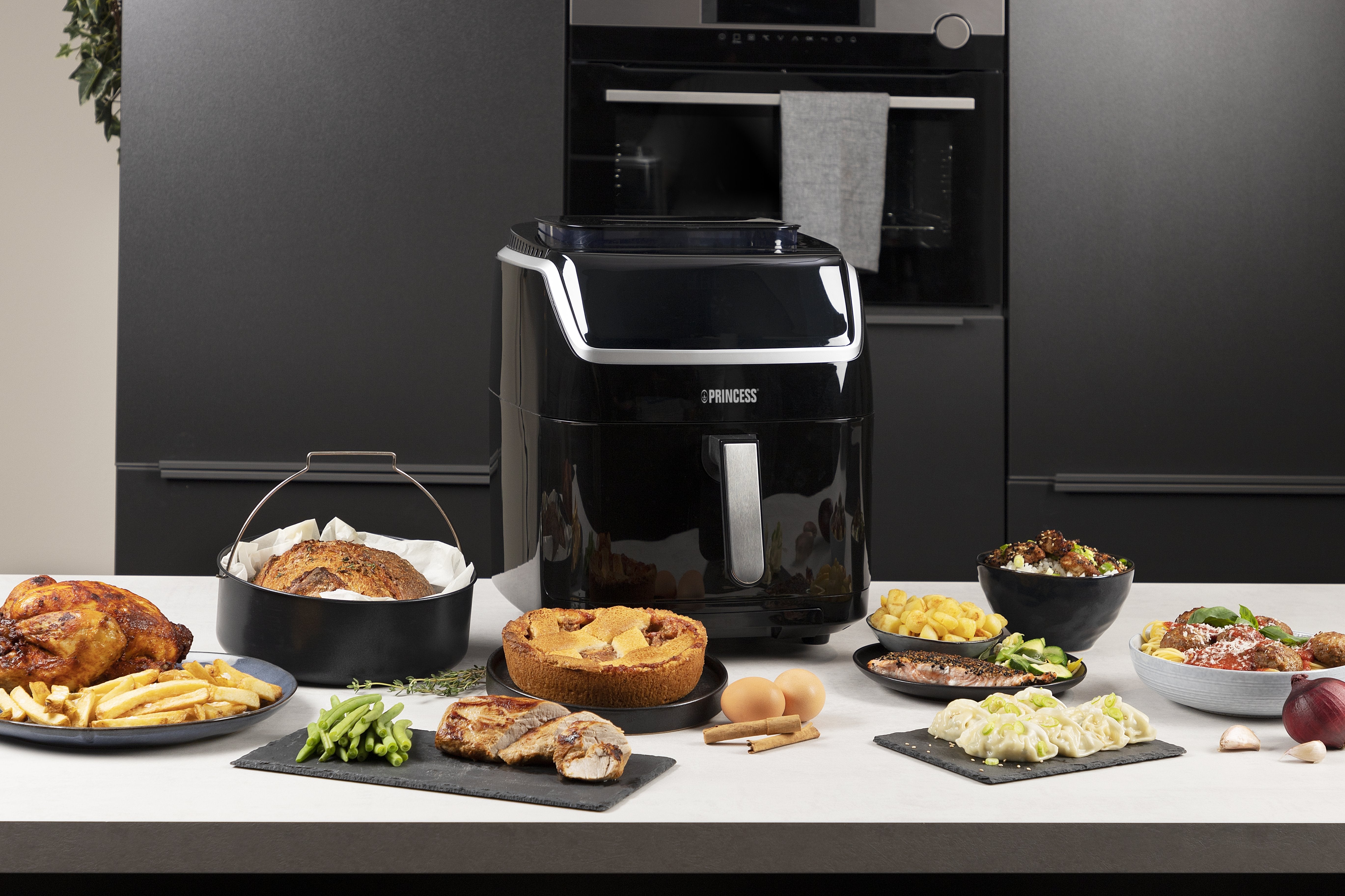 Freidora Princess Sin Aceite + Vaporera 182080