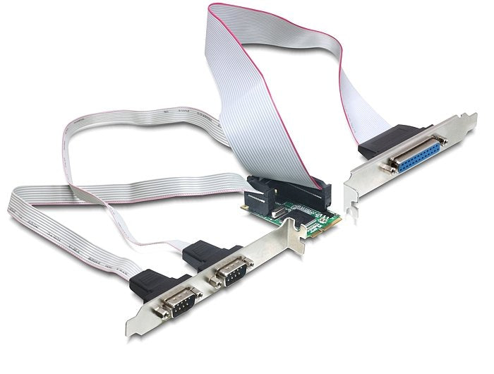 Delock Mini Pcie I O Pcie Full Size 2 X Seriell Rs-232, 1 X Parallel