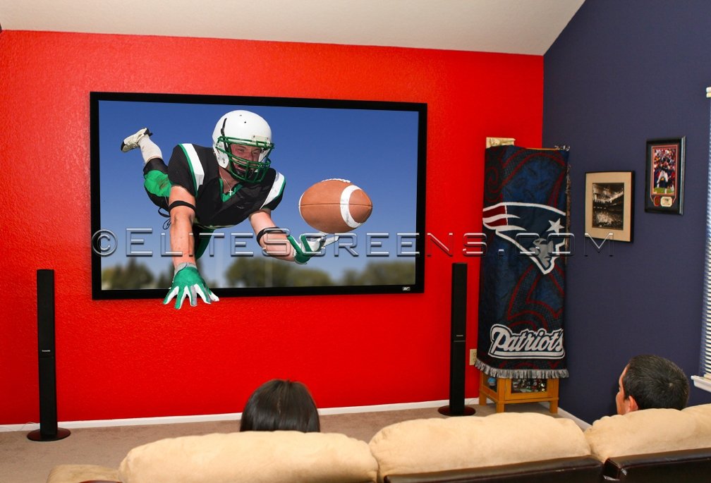 Elitescreens Sable Frame Economy, Pantalla Con Marco De 150", 16:9, Cinewhite Er150wh1