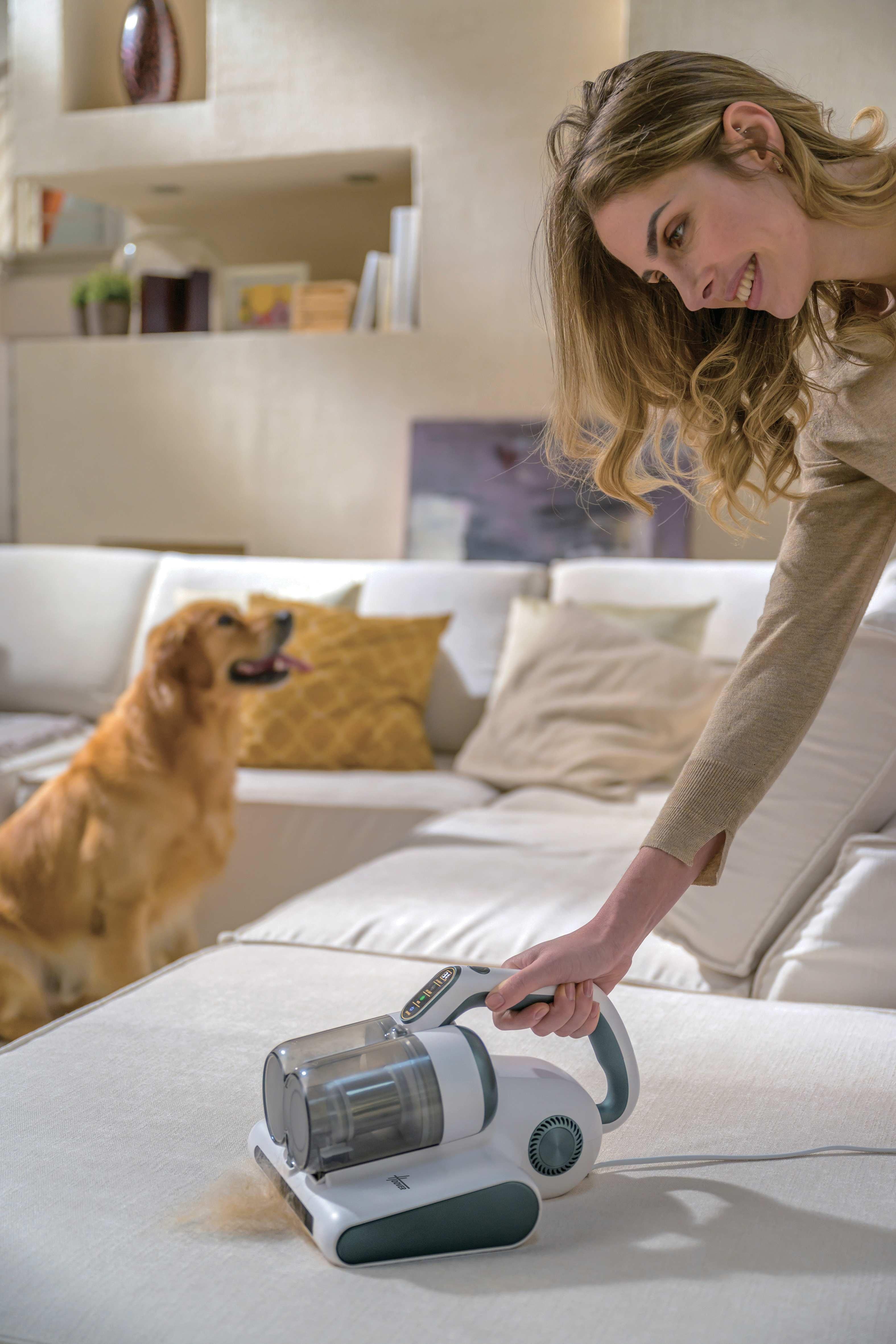 EAN 8059019083353 - Hoover HMC510UV 011 aspiradora de mano Salvia, Blanco Sin bolsa imagen 5