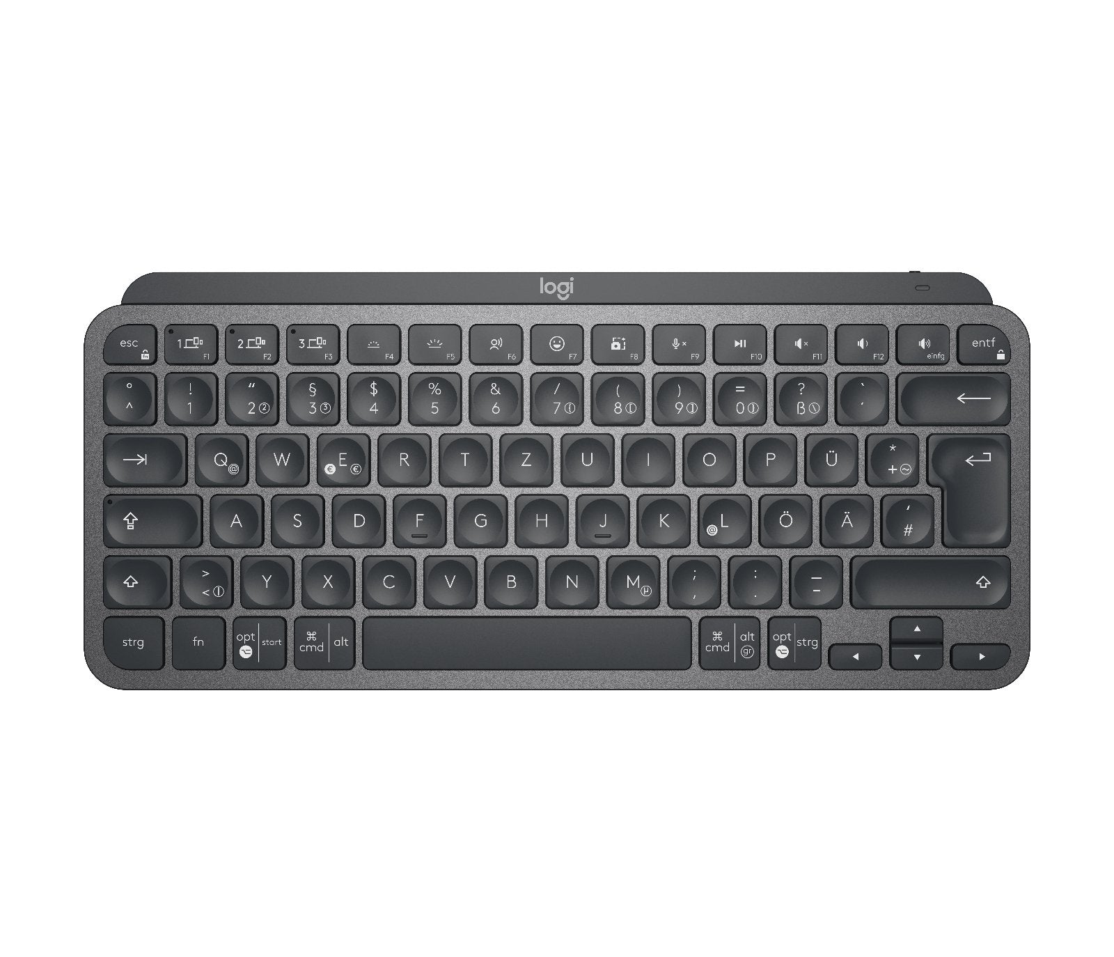 EAN 5099206098831 - Logitech Master MX Keys Mini teclado Oficina RF Wireless + Bluetooth QWERTZ Alemán Grafito imagen 1