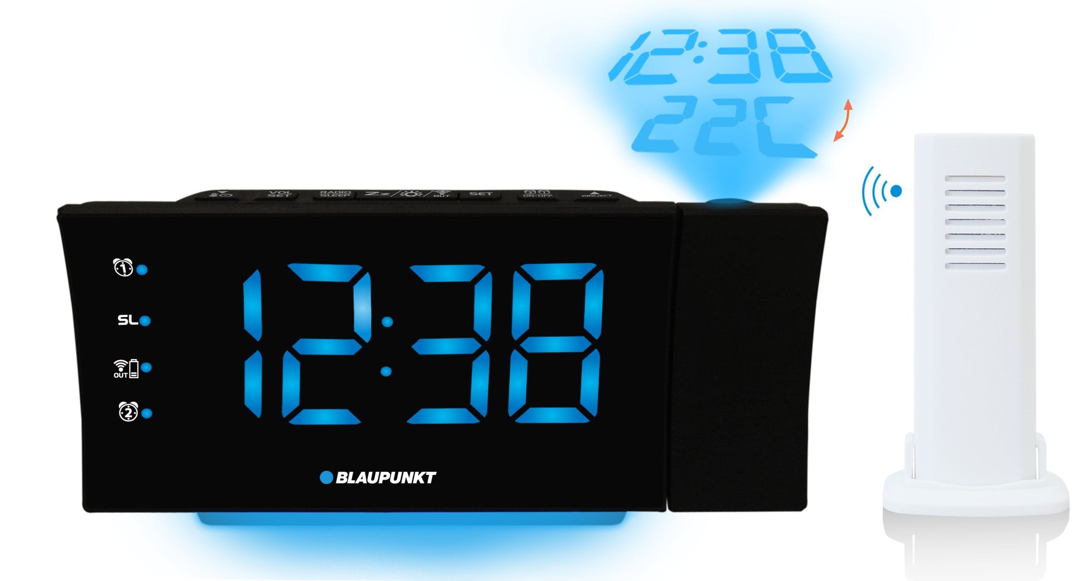 EAN 5901750503221 - Blaupunkt CRP81USB despertador Reloj despertador digital Negro imagen 1