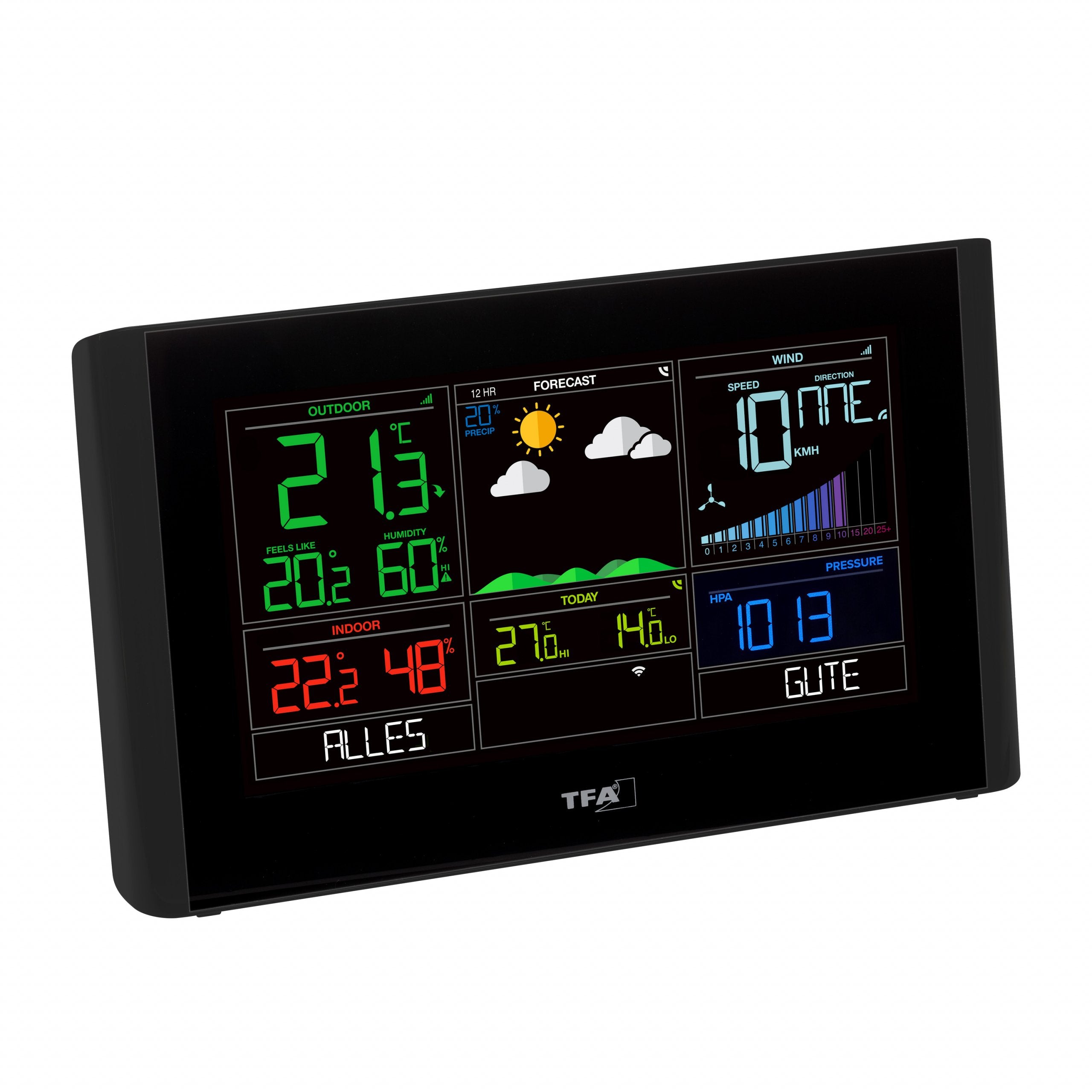 EAN 4009816035608 - TFA-Dostmann View Breeze Negro AC/Batería imagen 2
