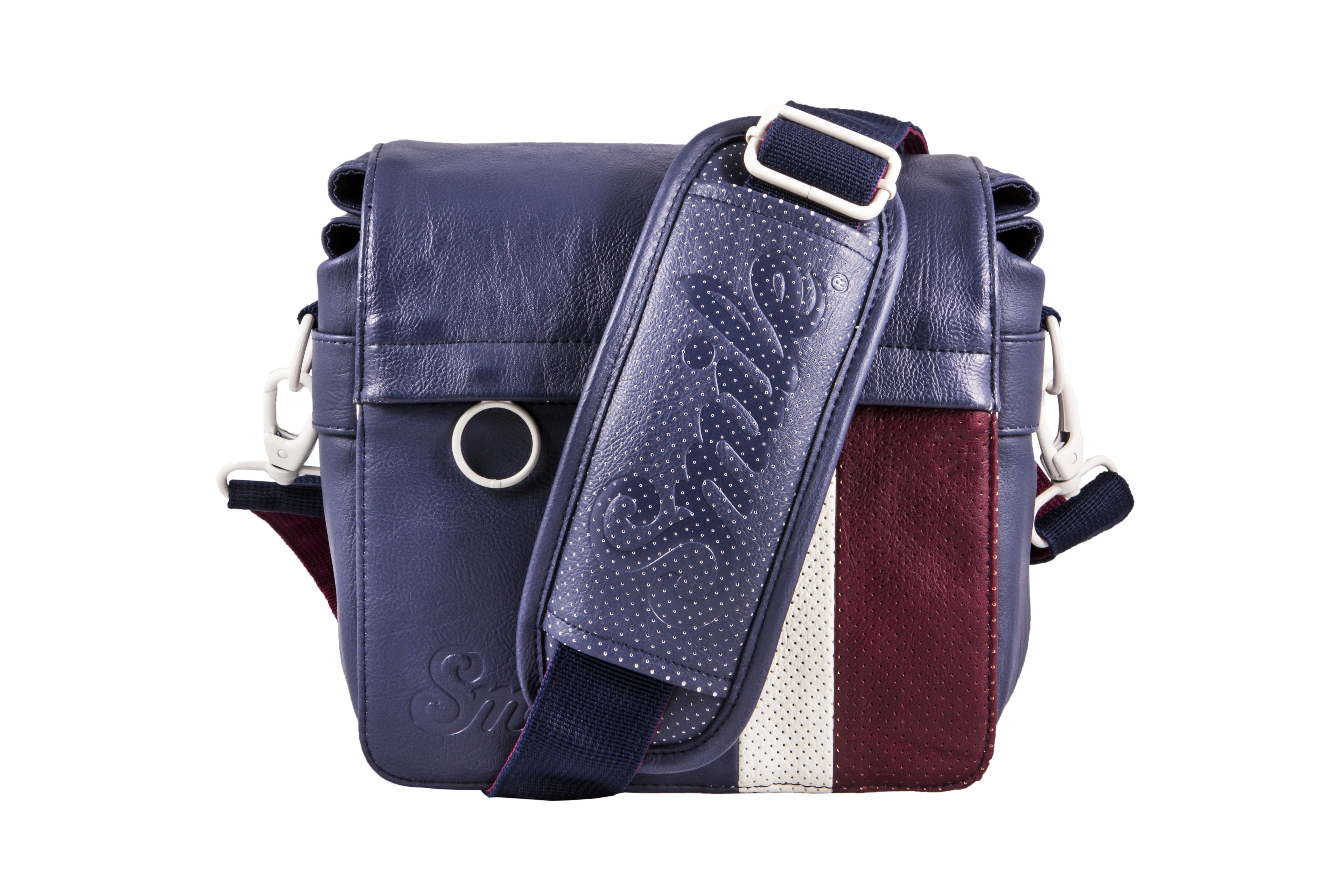 EAN 8420738165222 - Smile 111652240199 estuche para cámara fotográfica Bandolera Azul, Granate, Blanco imagen 1
