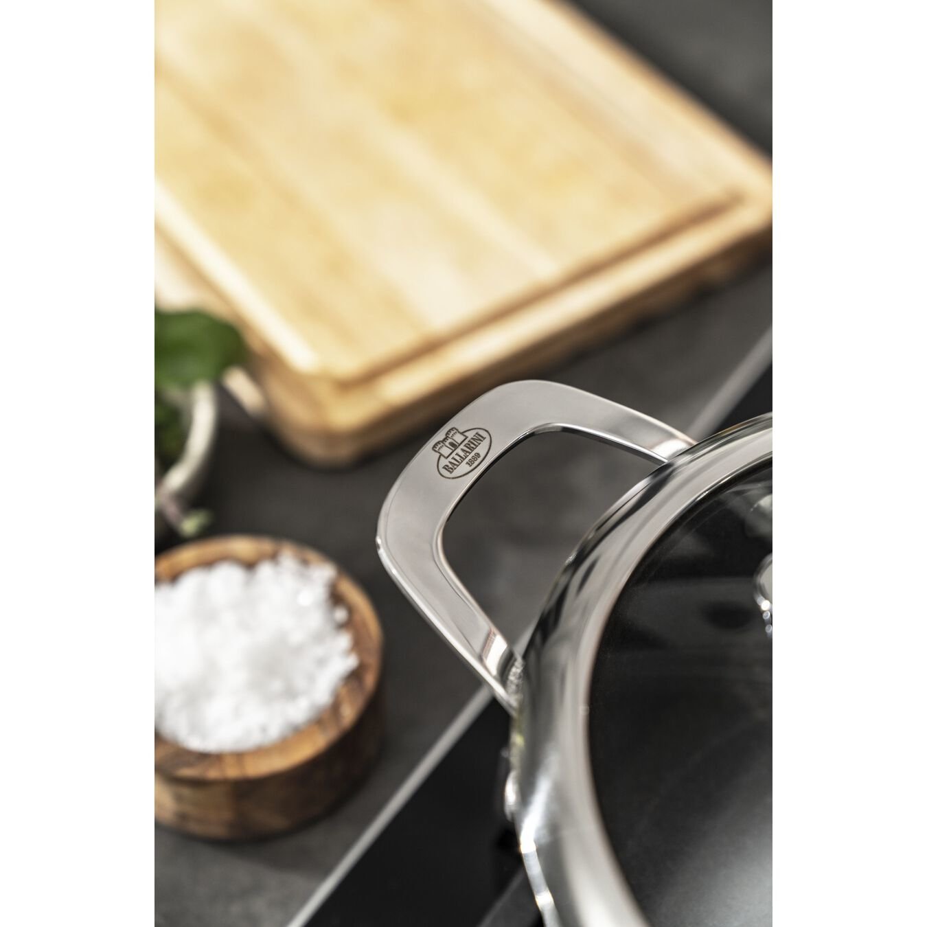 Garnek Ballarini Salina Granitium Z Pokrywka Granitowy 20 Cm 75002-826-0