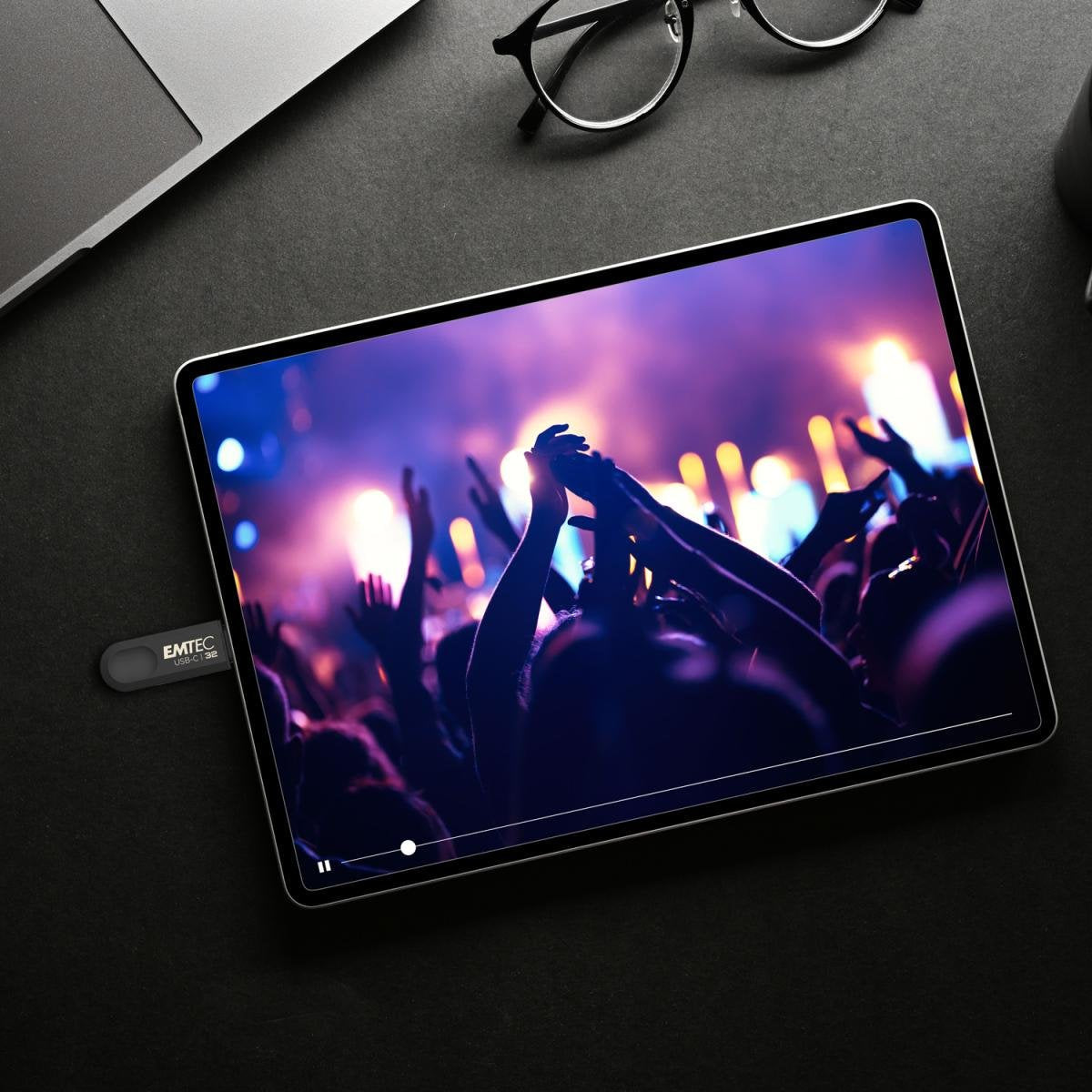 Emtec C280 Unidad Flash Usb 32 Gb Usb Tipo C 3.2 Gen 1 (3.1 Gen 1) Negro