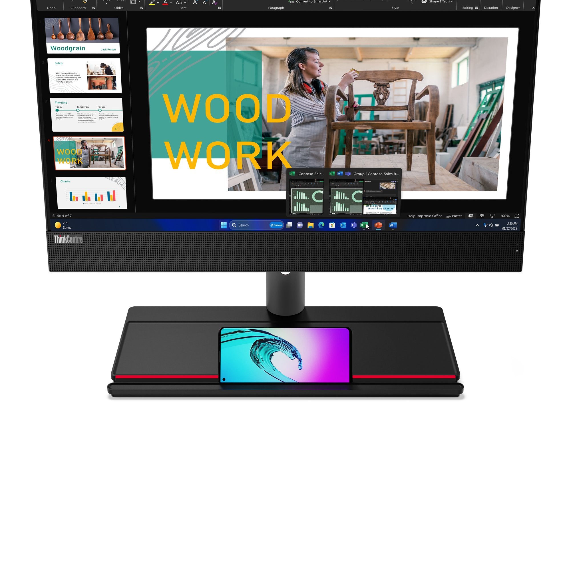 EAN 197531660527 - Lenovo ThinkCentre M90a Gen 5 Intel® Core™ i5 i5-14500 60,5 cm (23.8") 1920 x 1080 Pixeles PC todo en uno imagen 8