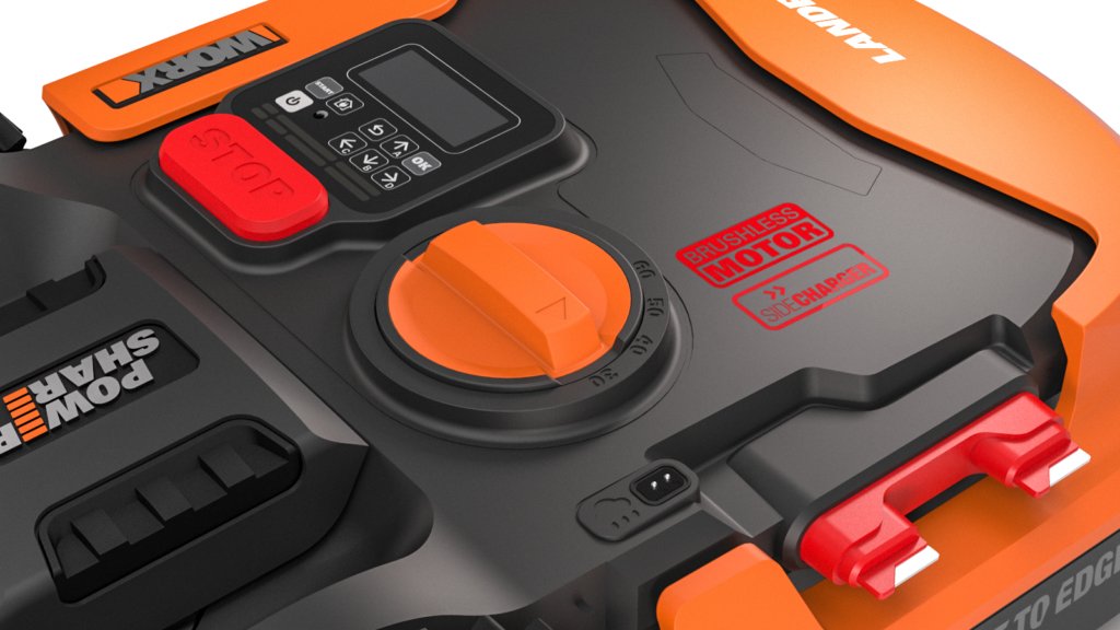 Worx Wr155e, Robot Cortacésped, 22 Cm, 3 Cm, 6 Cm, 62 Db, Negro, Naranja