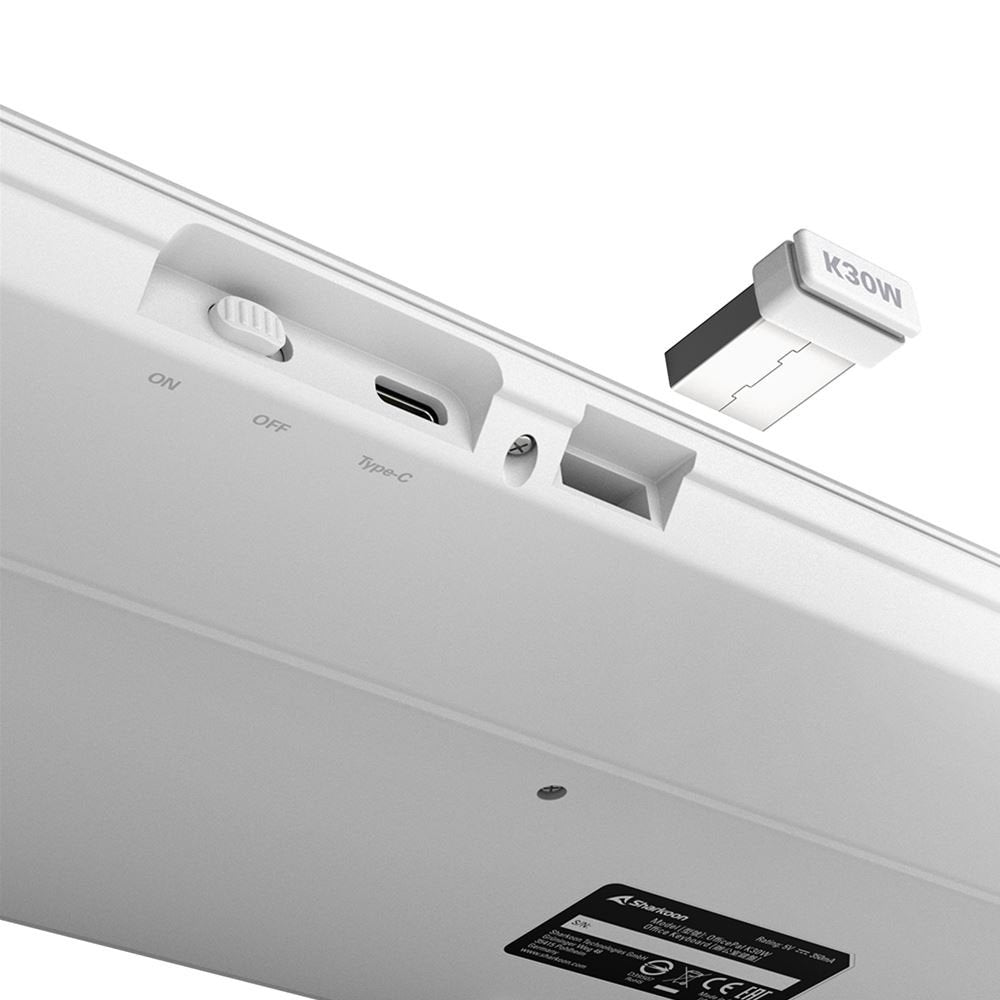 EAN 4044951042340 - Sharkoon OfficePal K30W wh teclado Hogar / Oficina USB QWERTZ Alemán Blanco imagen 7