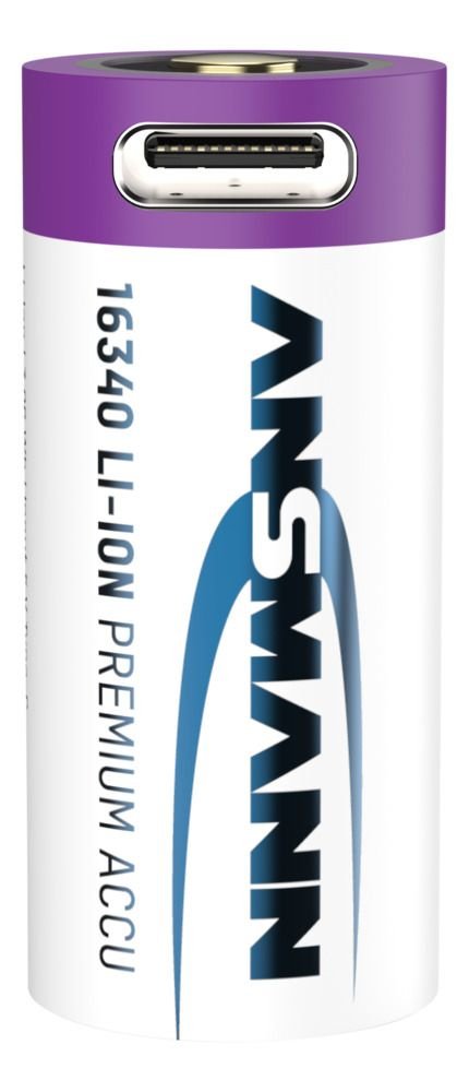 Ansmann 16340 Li-Ion Akku 850mah 3,6v Entrada Micro Usb 1300-0015
