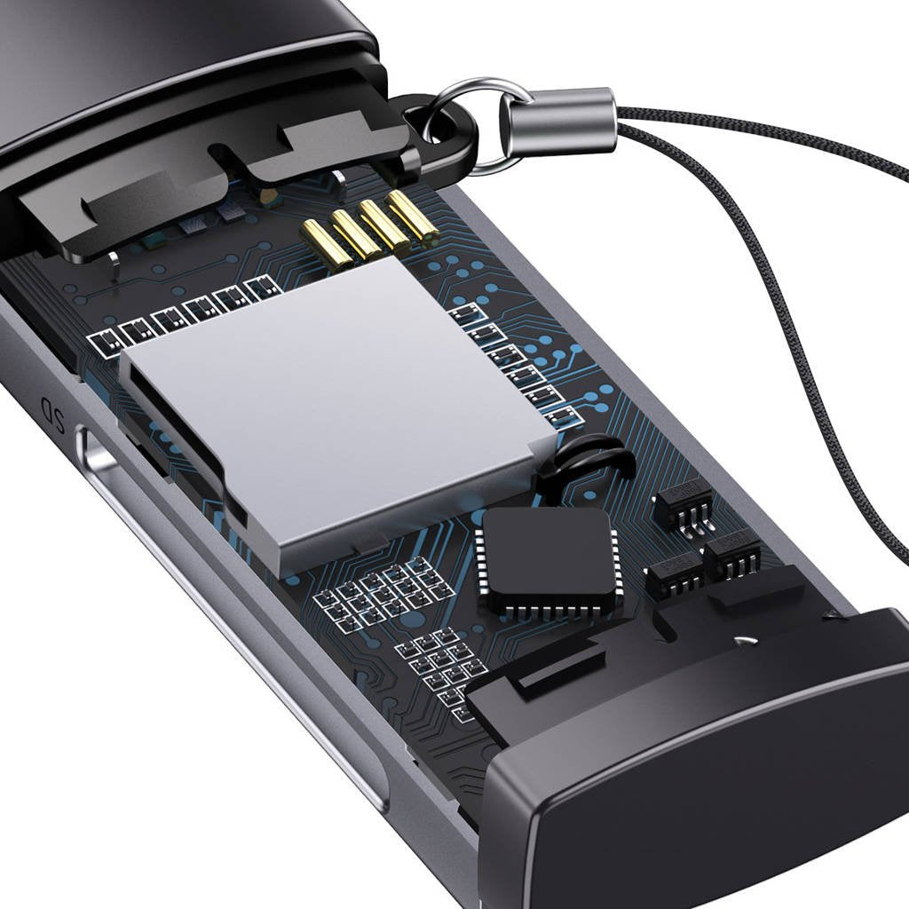 EAN 6932172608194 - Baseus BS-OH069 lector de tarjeta USB 3.0 Type-A/Type-C Gris imagen 6