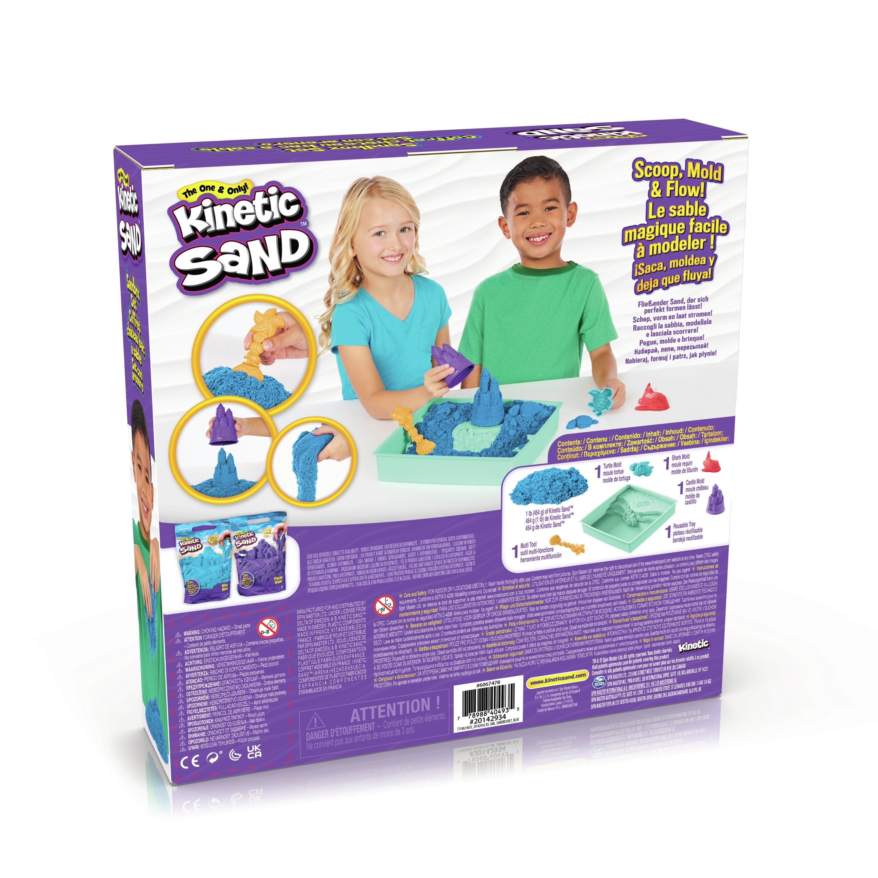 EAN 0778988404935 - Kinetic Sand KNS ACK Sandbox Set V2 Blue FR GML imagen 6