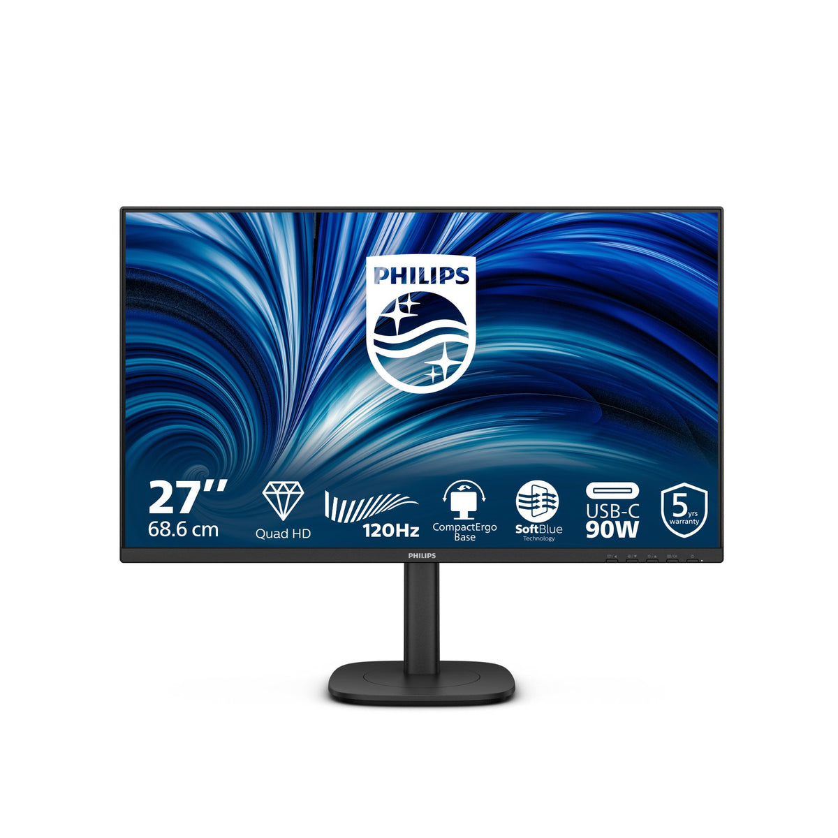 EAN 8721038002423 - Philips 3000 series 27B2U3601/00 pantalla para PC 68,6 cm (27") 2560 x 1440 Pixeles Quad HD LCD Negro imagen 3