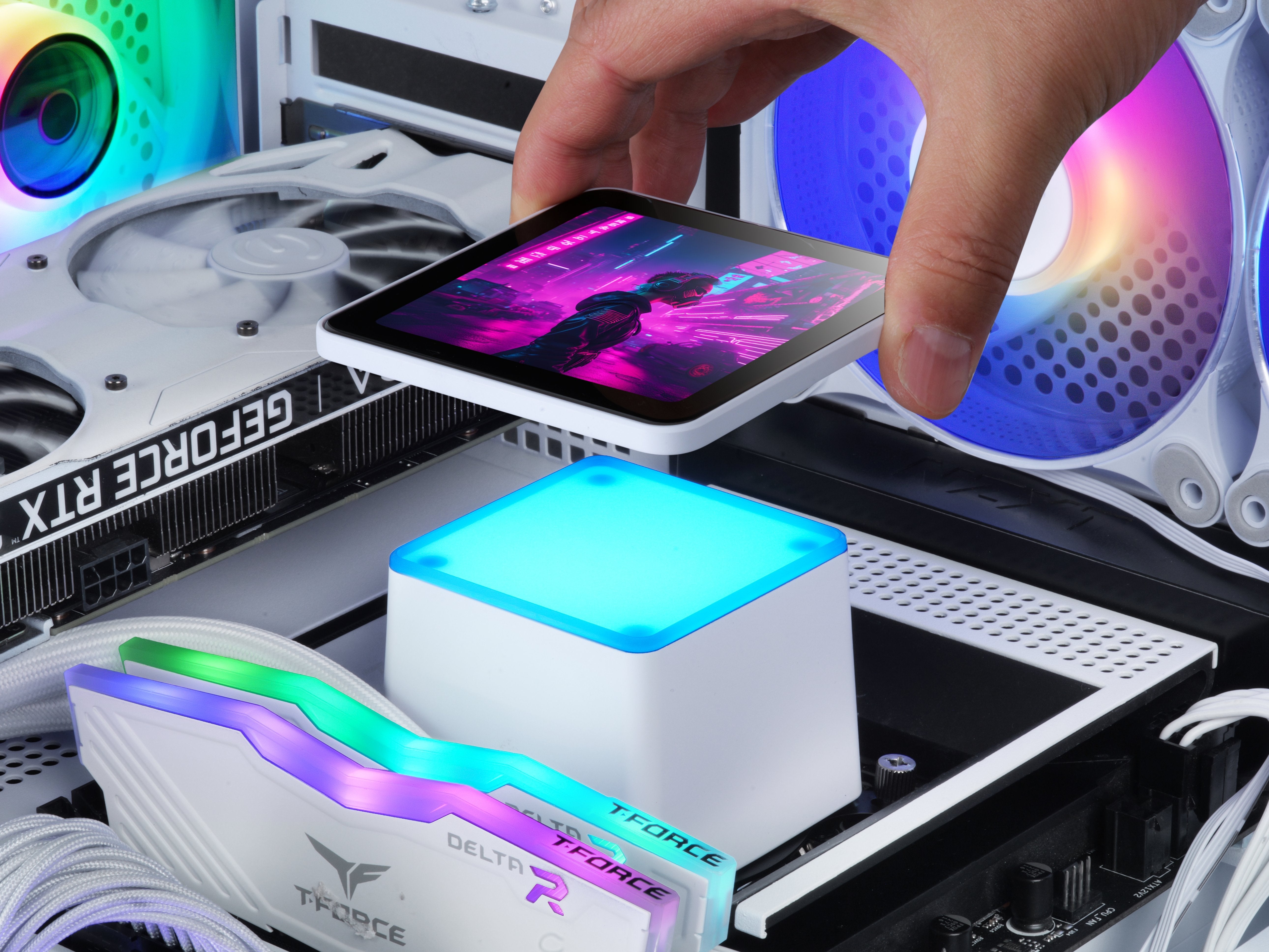 Refrigeración Líquida Cpu Mars Gaming Ml-Visionpro360w Todo En Uno 12 Cm Blanco 1 Pieza(S)