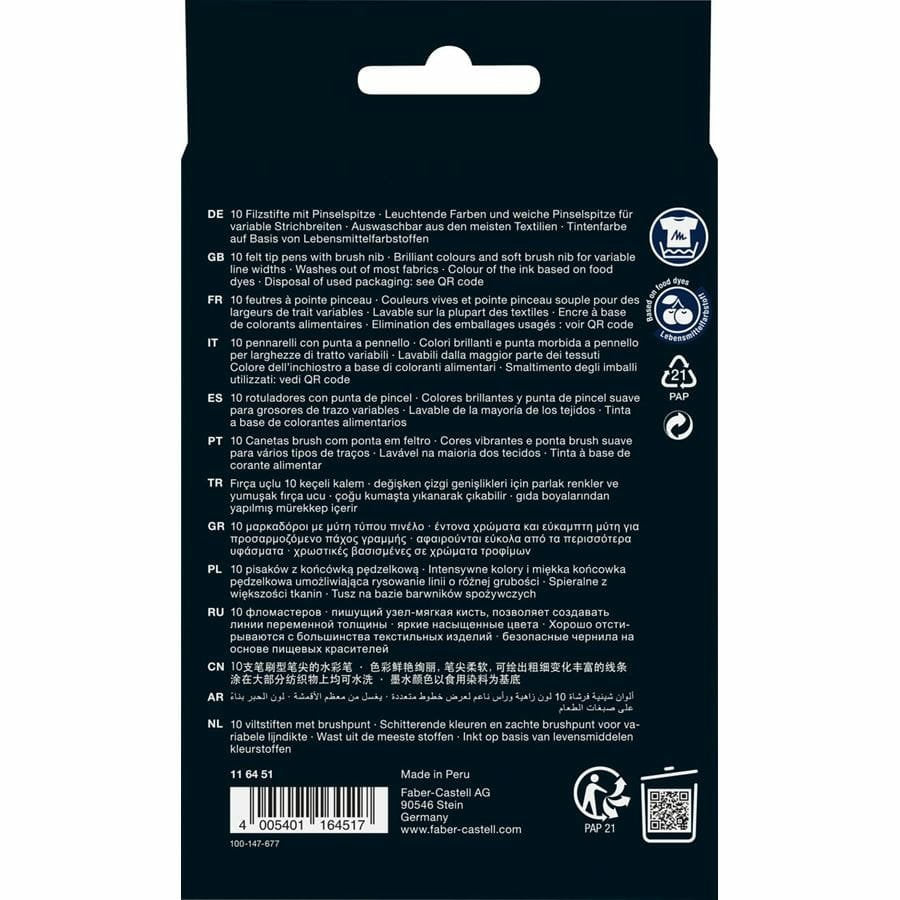 EAN 4005401164517 - Faber-Castell 116451 rotulador de punta fina Colores surtidos 10 pieza(s) imagen 5