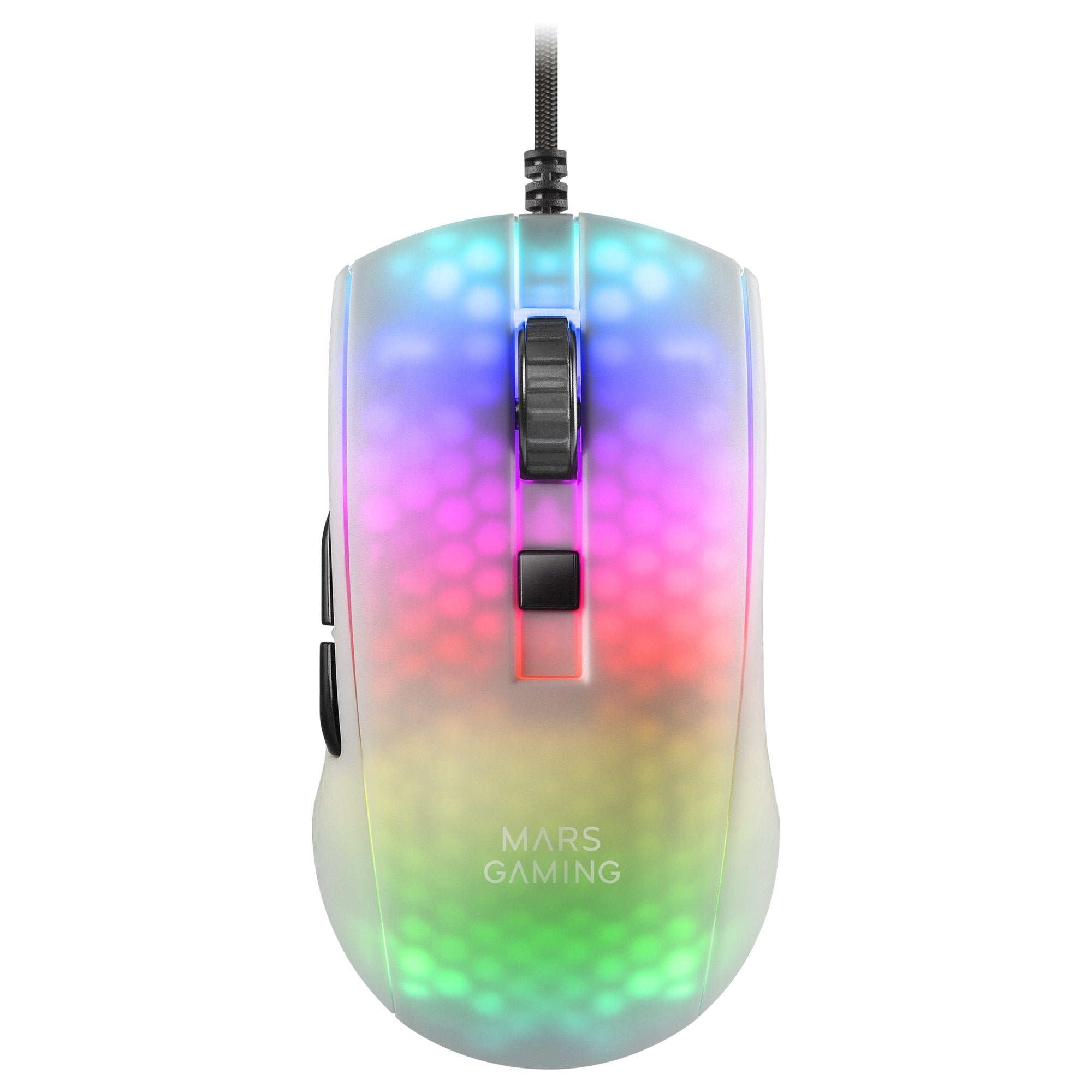 Ratón Gaming Mars Gaming Mmrw Hasta 12800 Dpi Blanco