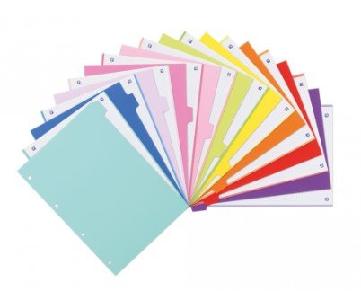EAN 8427291035108 - Oxford 400159038 divisor Polipropileno (PP) Colores surtidos 10 pieza(s) imagen 2
