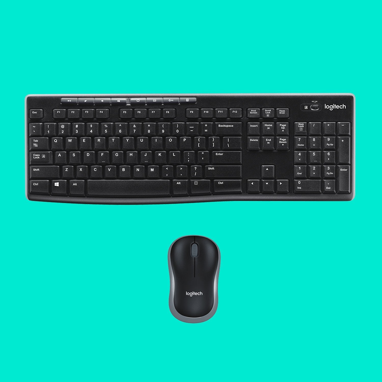 Logitech Wireless Combo Mk270 Teclado Ratón Incluido Usb Qwertz Suizo Negro