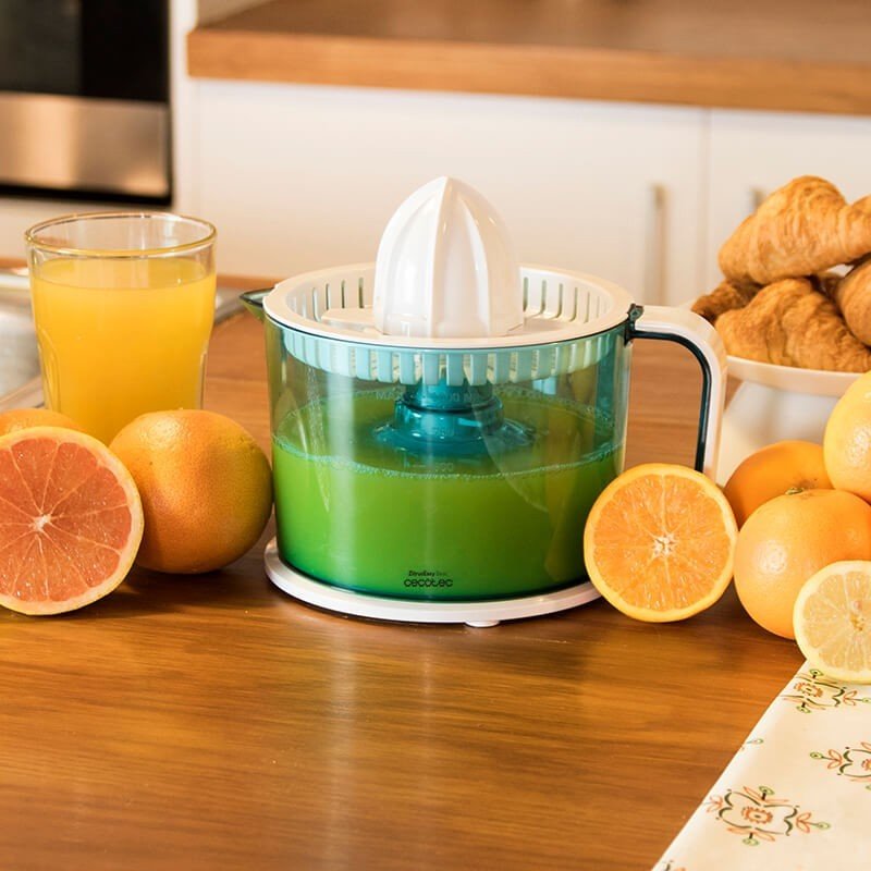 EAN 8435484040686 - Cecotec ZitrusEasy Basic Exprimidor eléctrico con brazo 40 W Transparente, Turquesa, Blanco imagen 3
