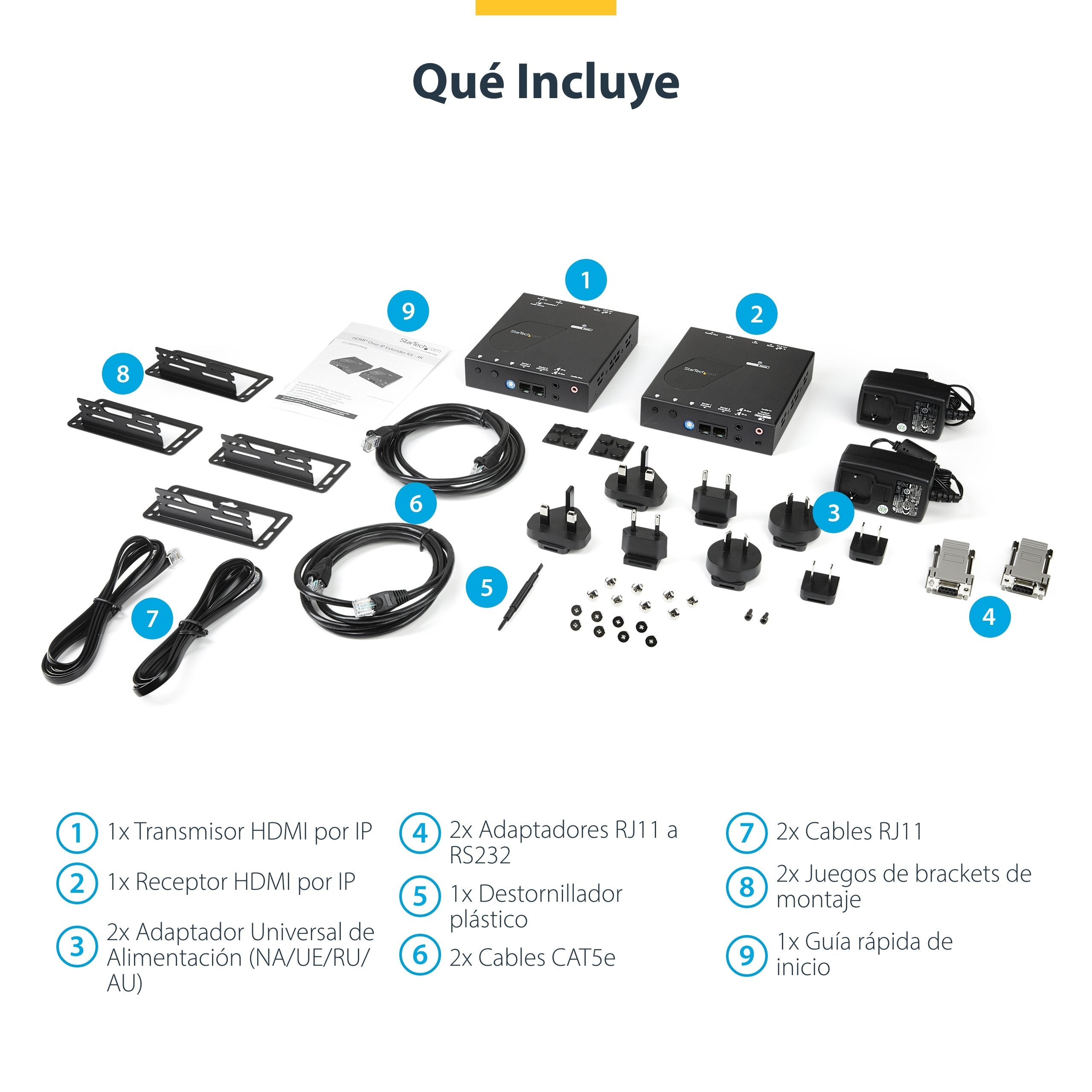 Juego De Extensor Ip Hdmi 4k Perp Con Soporte Para Mosaicodevideo