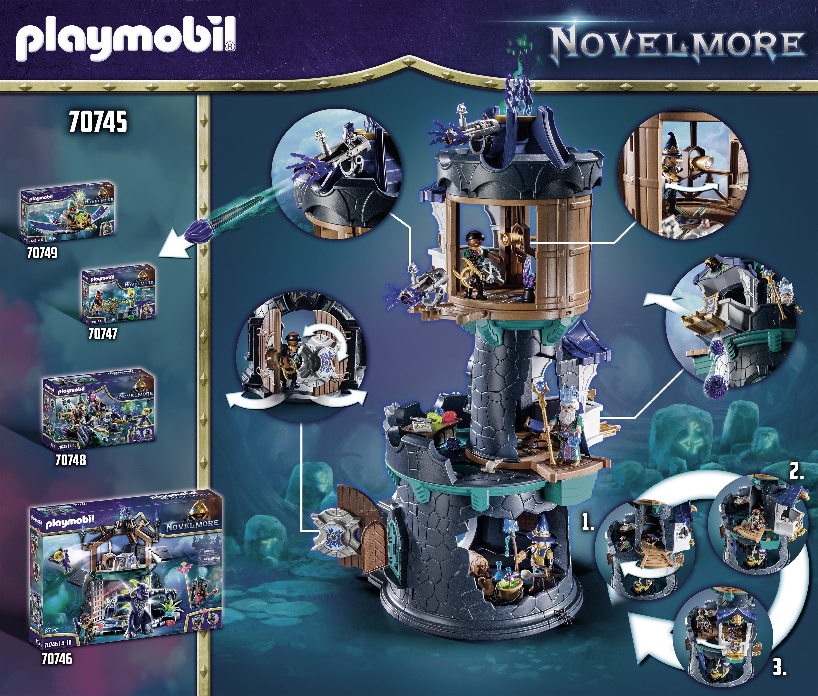 Playmobil 70745 Violet Vale Torre Del Mago
