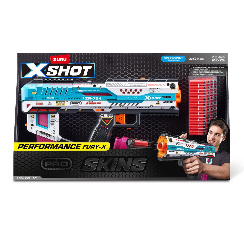 Zuru Xshot Skins Fury-X (Inkl. 40 Half-Darts) 36772
