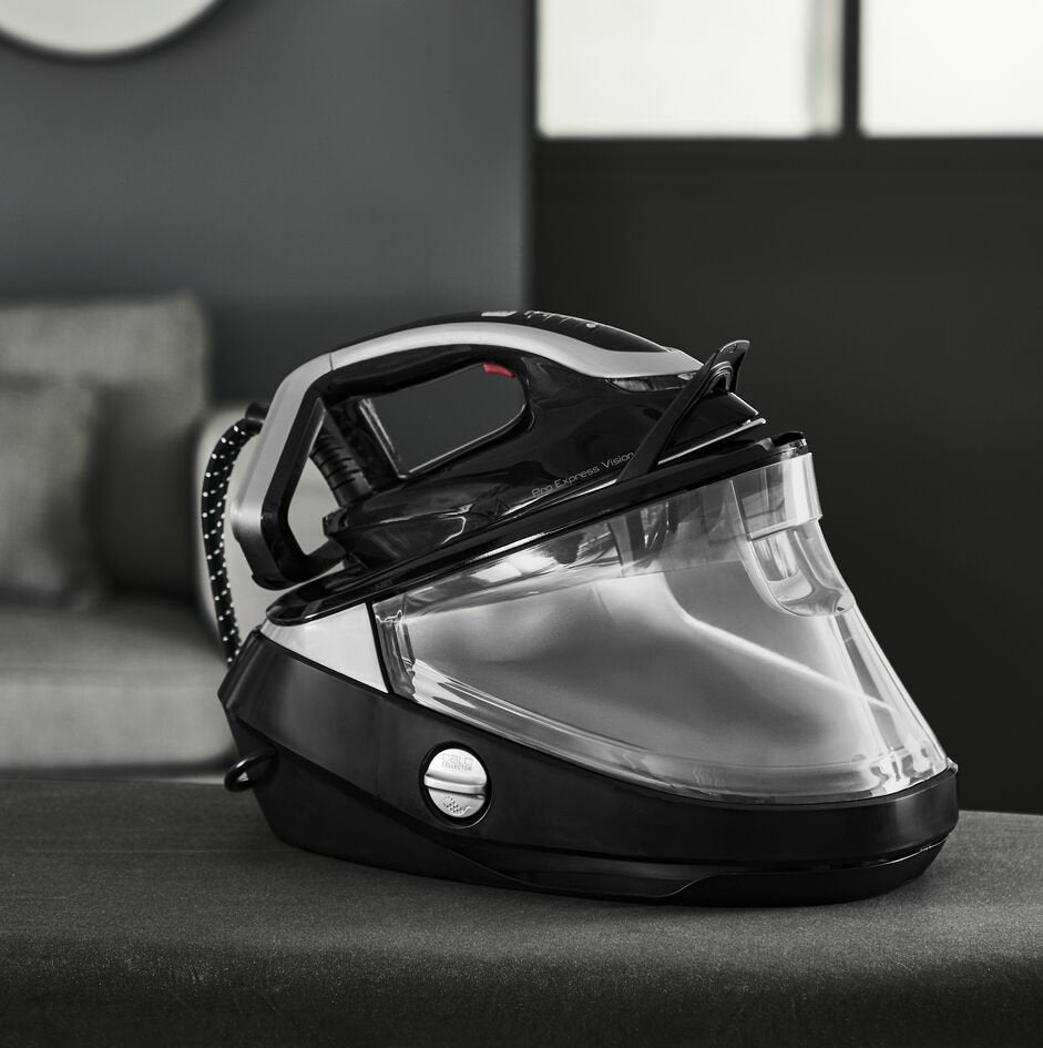 EAN 3121040082904 - Tefal Pro Express Vision GV9821 3000 W 1,2 L Durilium AirGlide Autoclean soleplate Negro, Plata imagen 2