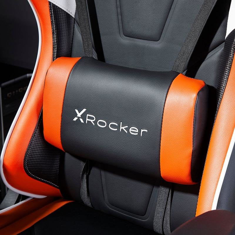EAN 94338074567 - X Rocker Agility eSports Silla para videojuegos de PC Asiento acolchado tapizado Negro, Naranja, Blanco imagen 3