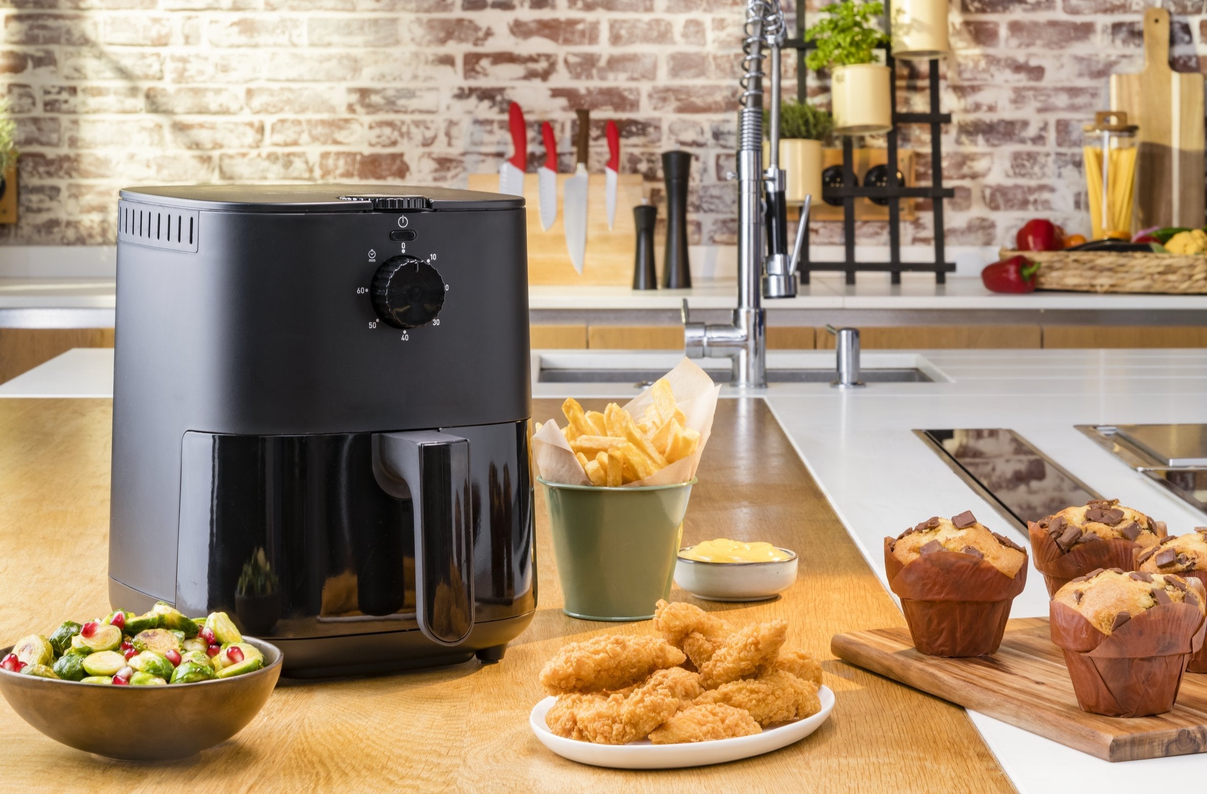 EAN 3045387248307 - Tefal Easy Fry EY1308 Sencillo 3,5 L Independiente 1030 W Freidora de aire caliente Negro imagen 5