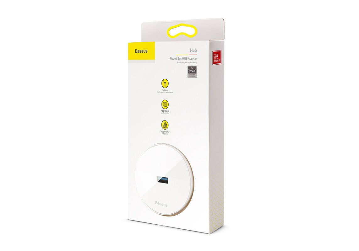 EAN 6953156284265 - Baseus CAHUB-G02 hub de interfaz USB 2.0 Type-C Blanco imagen 3