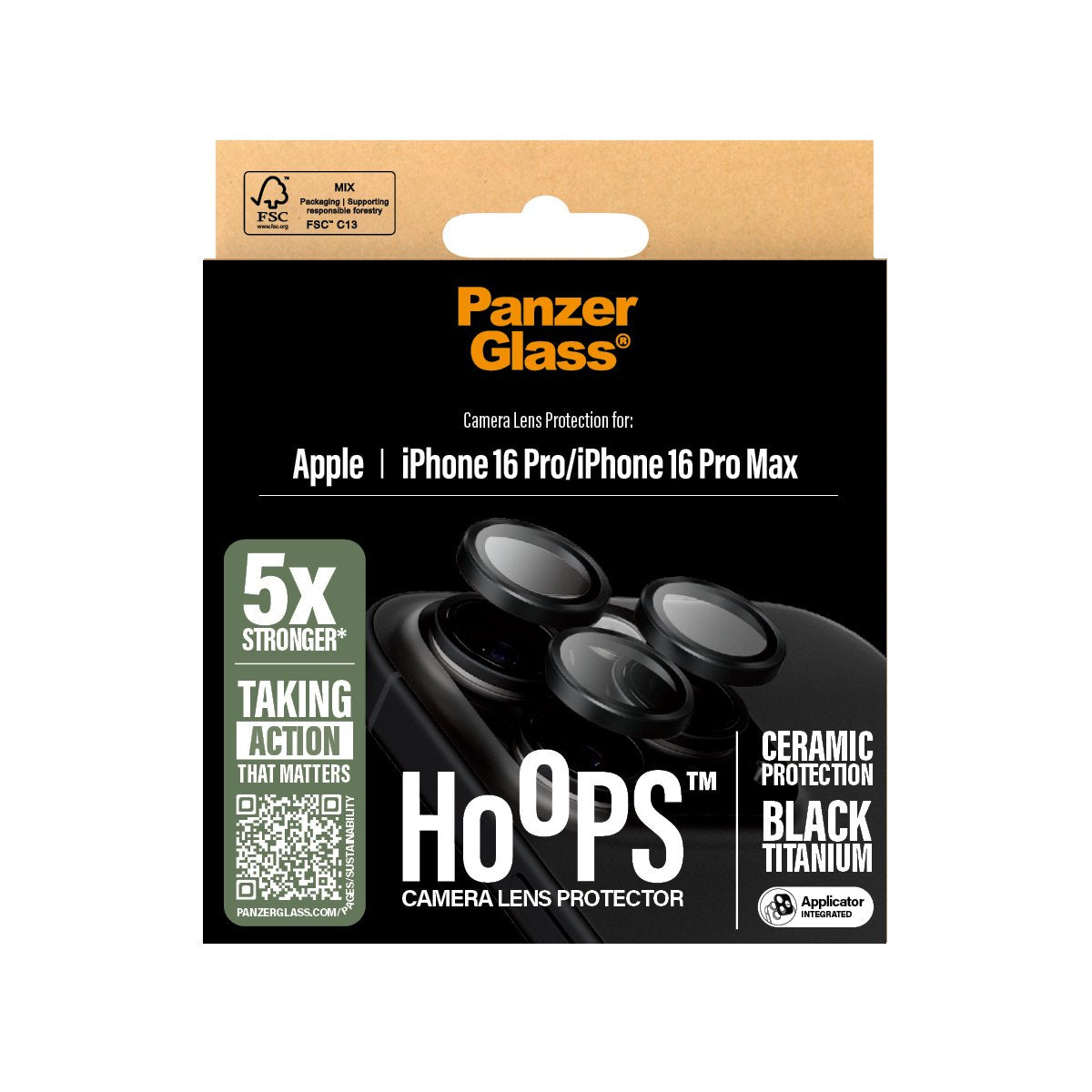EAN 5715685002991 - PanzerGlass ® Hoops® Ceramic Camera Lens Protector iPhone 16 Pro | 16 Pro Max Protector de pantalla Apple imagen 3