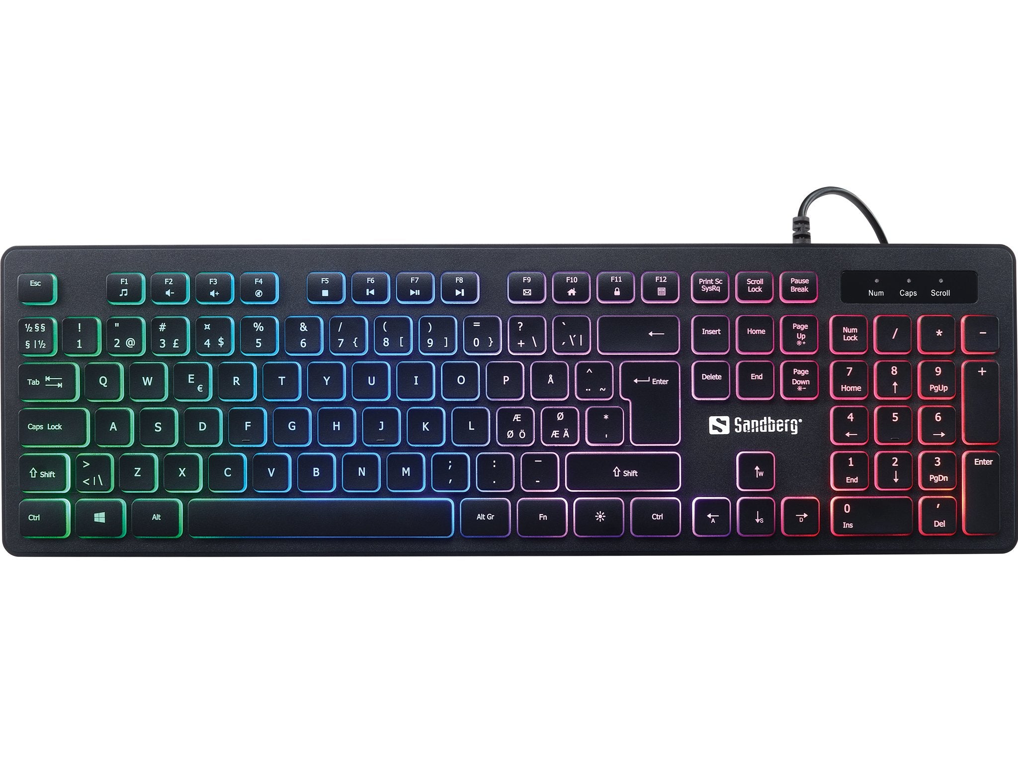 EAN 5705730640322 - Sandberg 640-32 teclado Juego USB QWERTY Nórdico Negro imagen 2