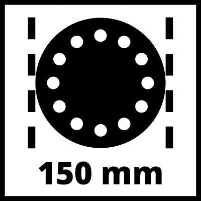 EAN 4006825640038 - Einhell TC-PE 150 Lijadora excéntrica 10500 RPM Negro, Rojo imagen 3