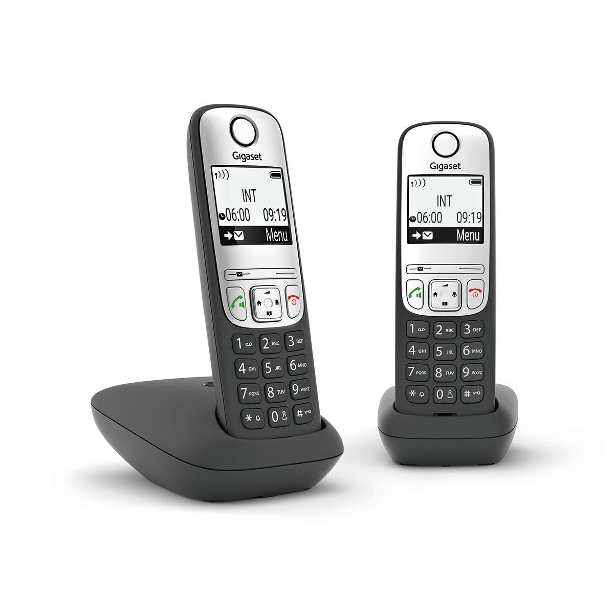 EAN 4250366855684 - Gigaset A690 Duo Teléfono analógico Identificador de llamadas Negro, Plata imagen 1