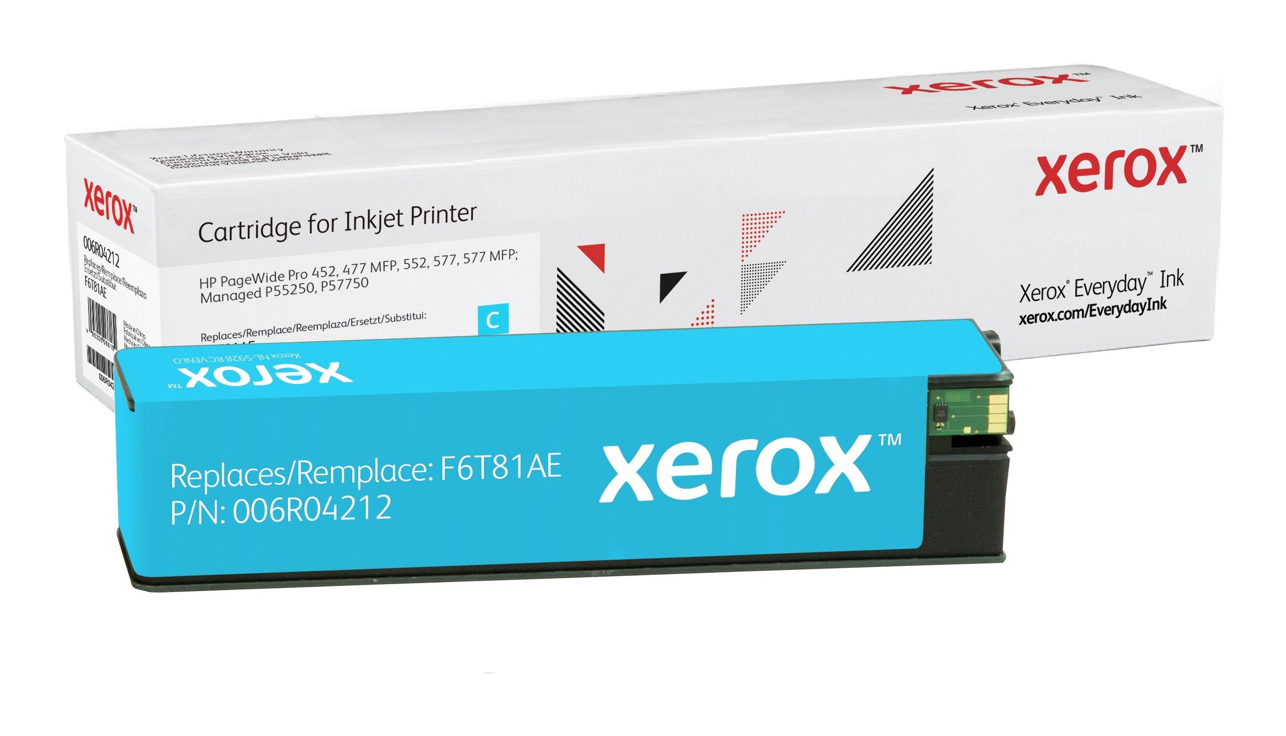 Cartucho De Tinta Xerox 006r04212 Compatible Con Hp F6t81ae/ 7000 Páginas/ Cian