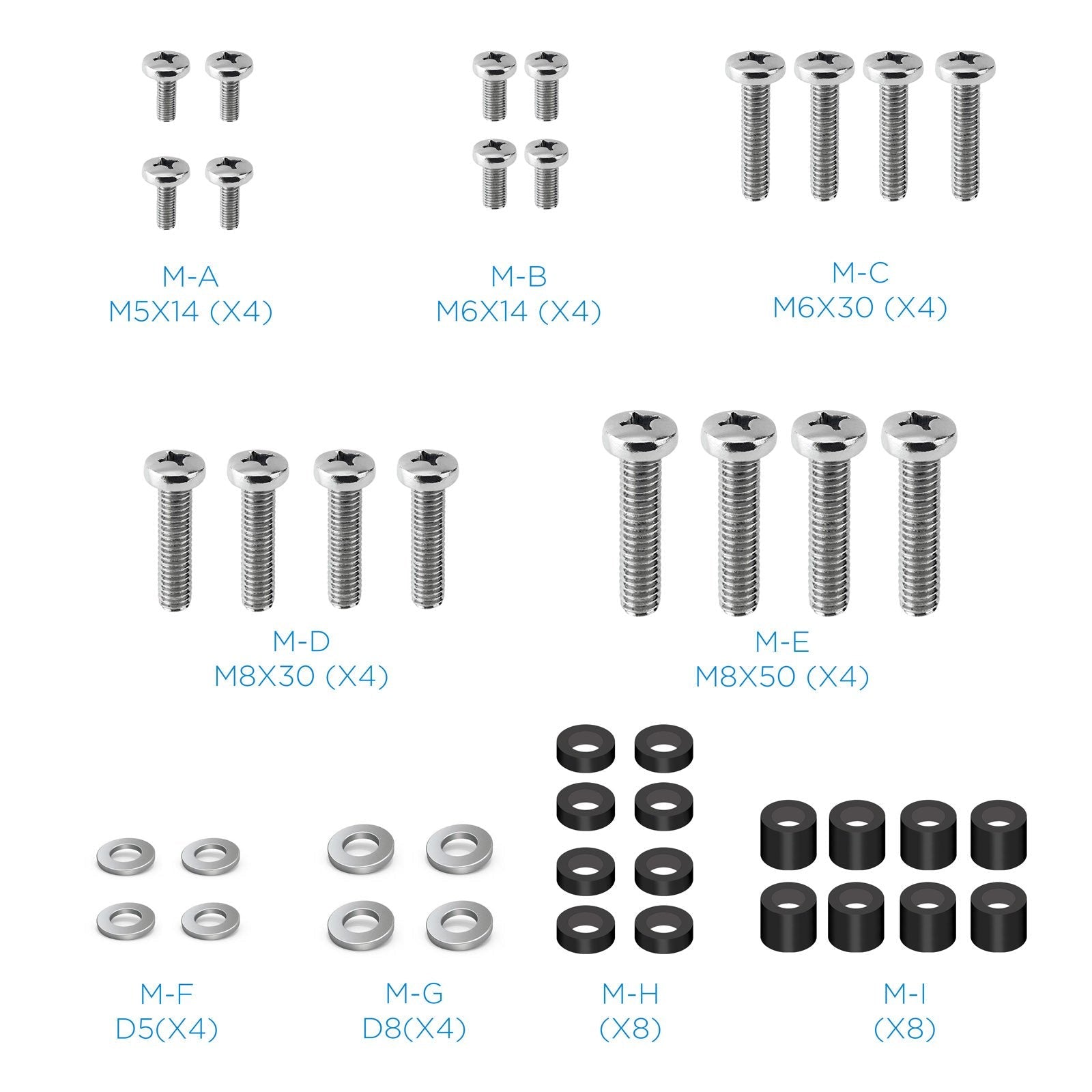 Tooq Soporte Techo Pantalla 23-55 Giro 180º - Inclinable - Negro