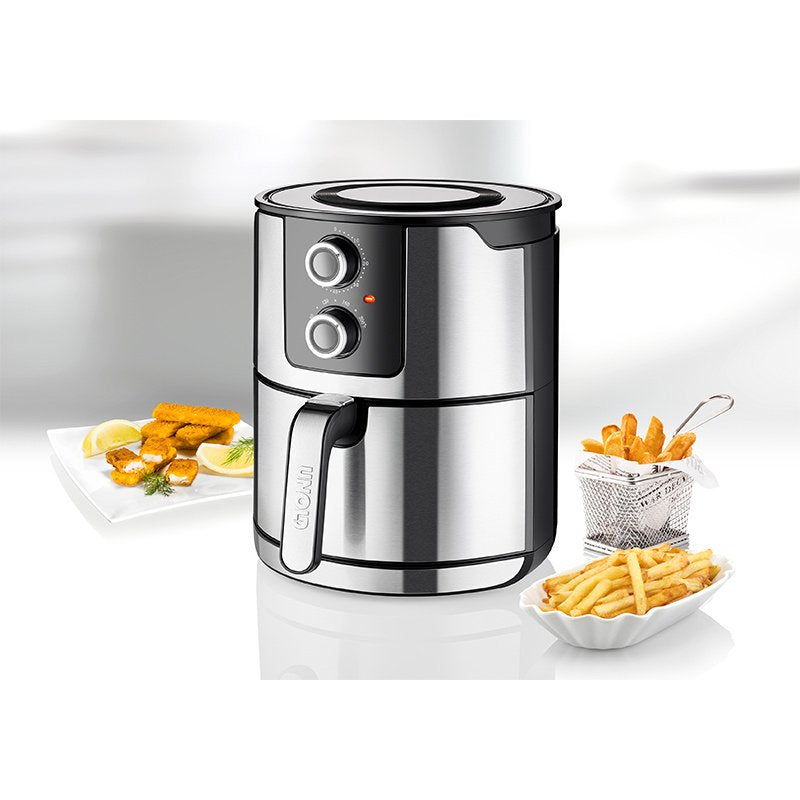 EAN 4011689586552 - Unold 58655 freidora Doble 5 L 1400 W Freidora de aire caliente Negro, Acero inoxidable imagen 14