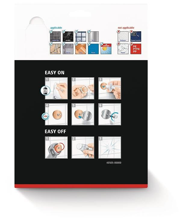 EAN 4063565111440 - TESA ALUXX BLACK Aluminio Montado en pared Cesta de ducha imagen 3