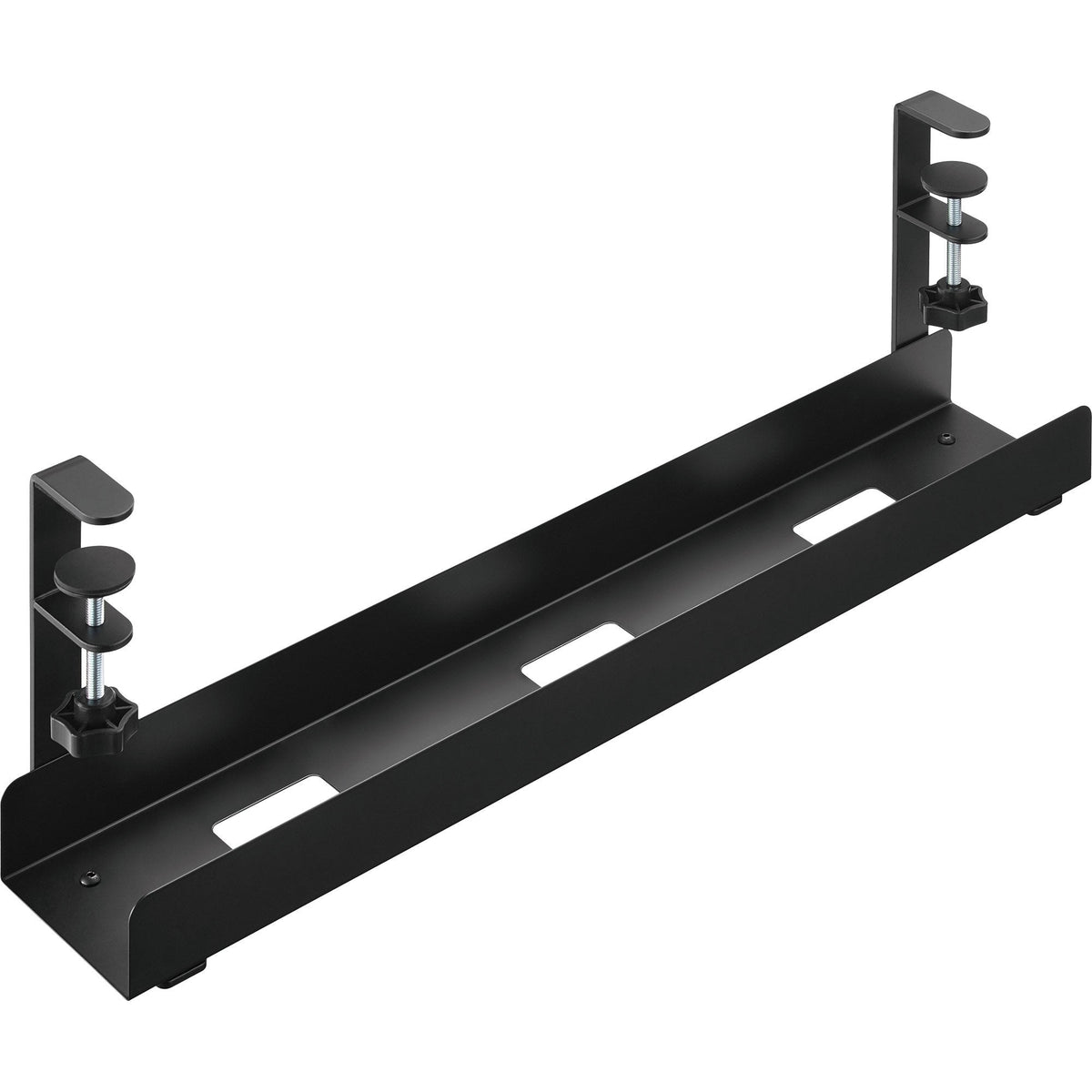 Inline® Cable Guide Rail, For Under-Table Mounting, With Screw Clamps, Black
