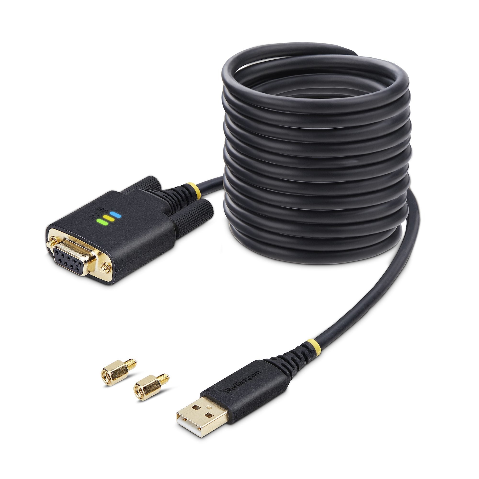 Startech.Com 1p10ffcn-Usb-Serial Cable De Serie Negro 3 M Usb Tipo A Db-9