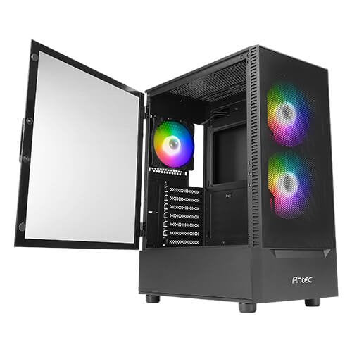 Caja Pc Antec Gaming Nx410 Atx 2xusb2.0 1xusb3.0 Sin Fuente Neg Rgb