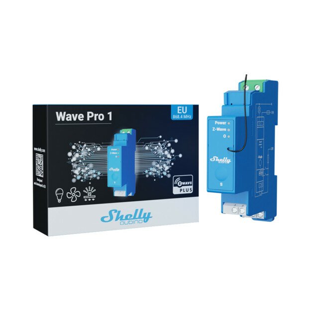Shelly Wave Pro 1, Relé Azul